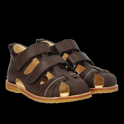Angulus Begynder Sandal (Almindelig/bred fod/Høj Vrist) - Dark Brown 